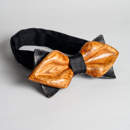Oak Wood Bow Tie Anniversary Gift for Men, Groomsmen Proposal Wedding Accessories