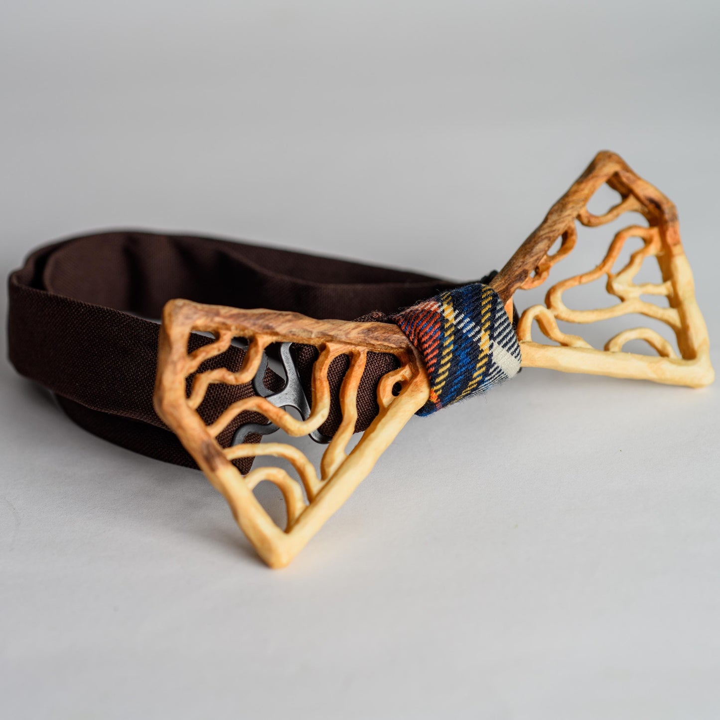 Handmade Ash Wood Bow Tie: Groomsmen Gift Wedding Accessory
