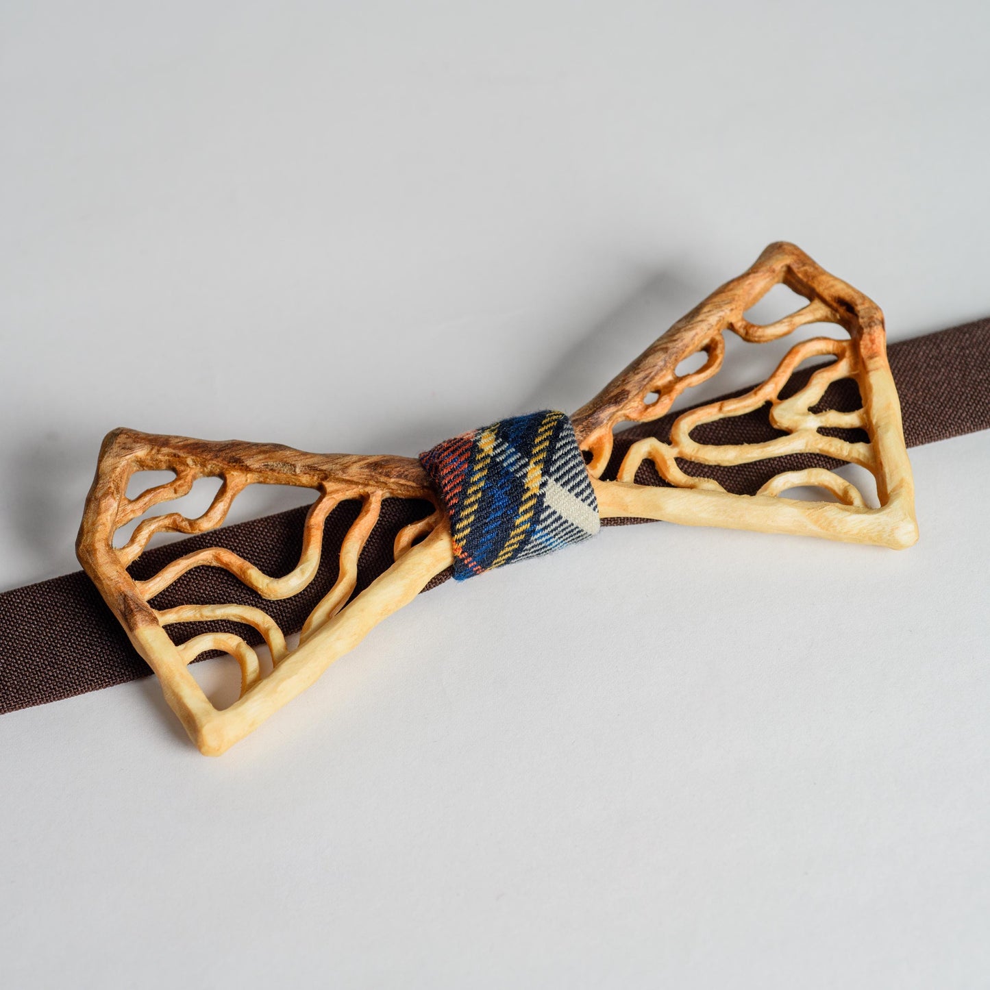Handmade Ash Wood Bow Tie: Groomsmen Gift Wedding Accessory