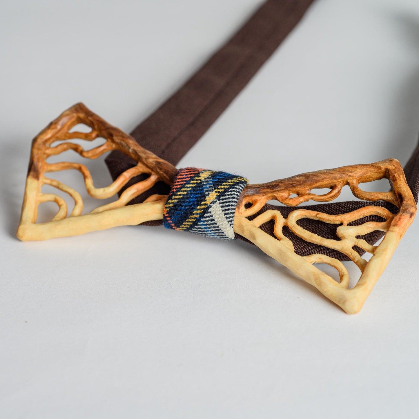 Handmade Ash Wood Bow Tie: Groomsmen Gift Wedding Accessory