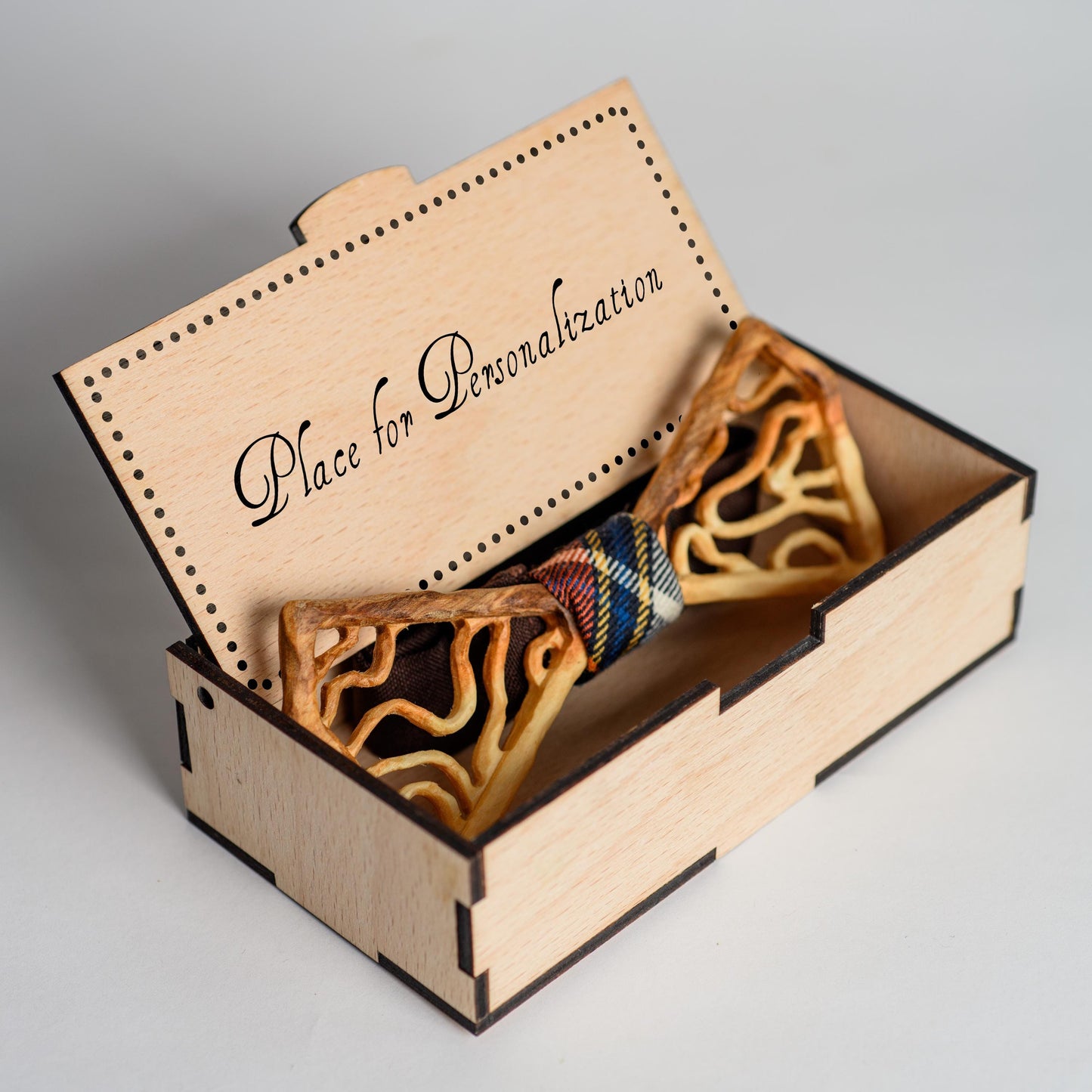 Handmade Ash Wood Bow Tie: Groomsmen Gift Wedding Accessory