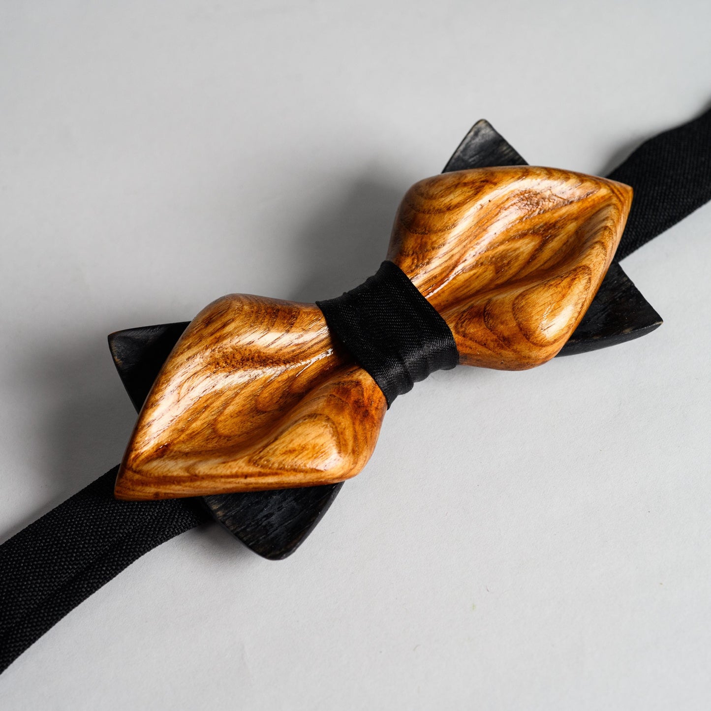 Oak Wood Bow Tie Anniversary Gift for Men, Groomsmen Proposal Wedding Accessories