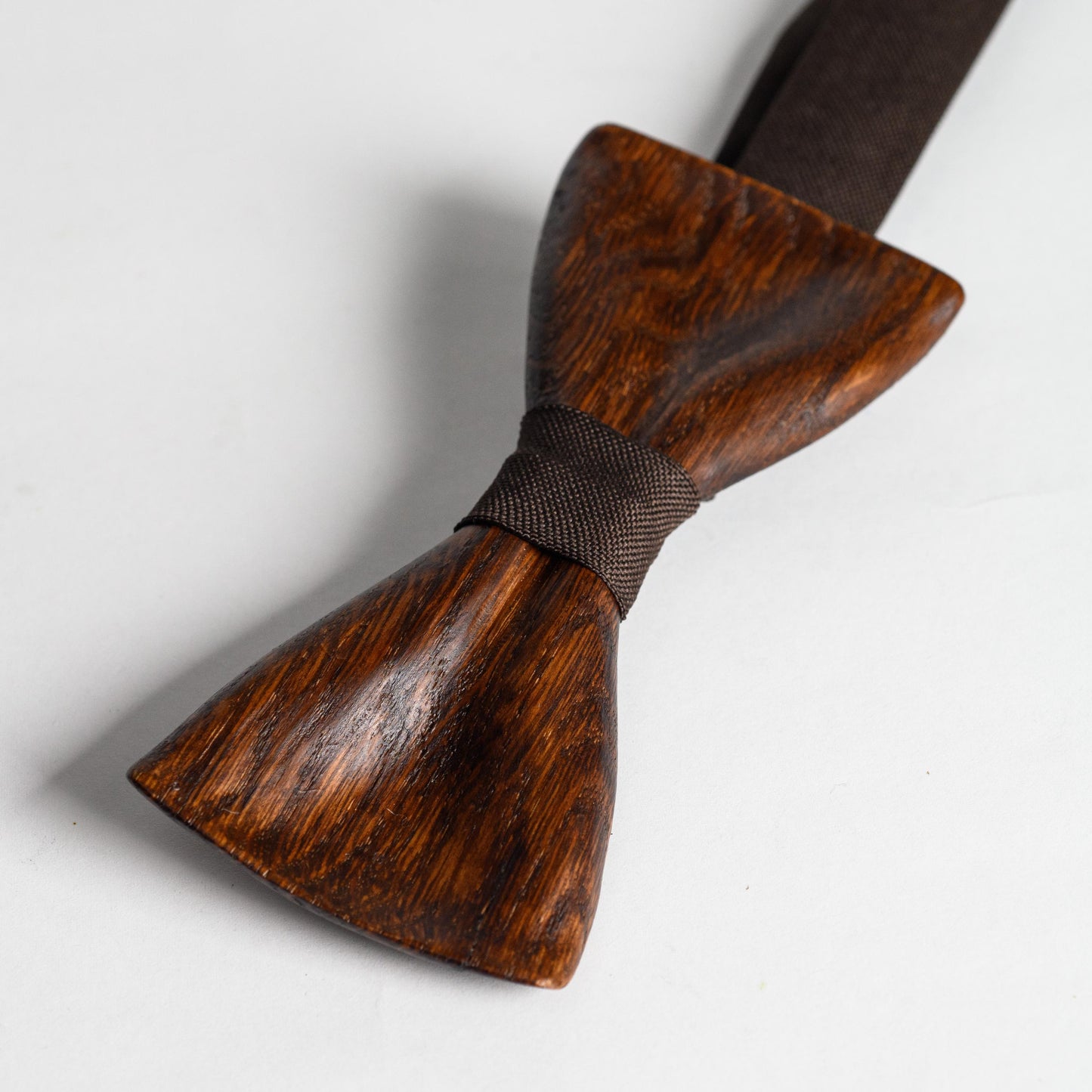 Handmade Oak Wood Bow Tie: Groomsmen Wedding Bowtie