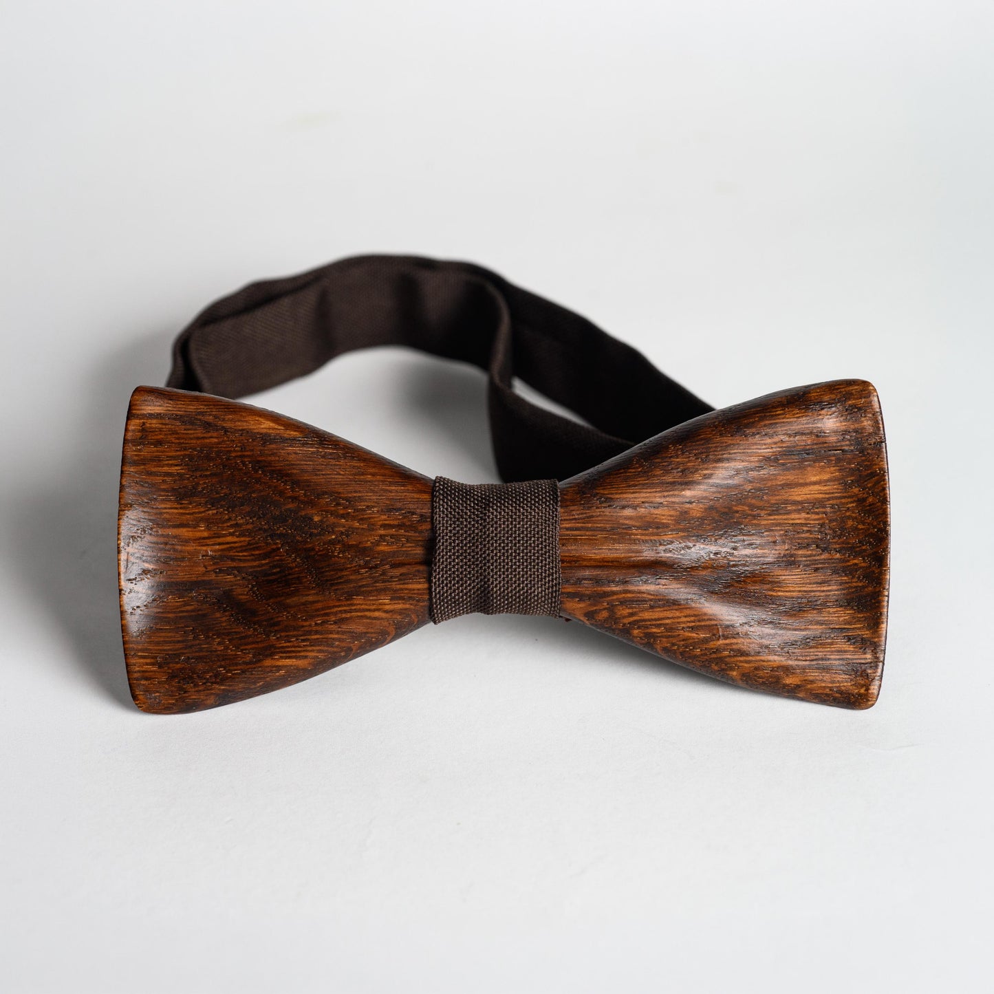Handmade Oak Wood Bow Tie: Groomsmen Wedding Bowtie