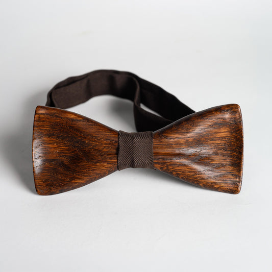 Handmade Oak Wood Bow Tie: Groomsmen Wedding Bowtie