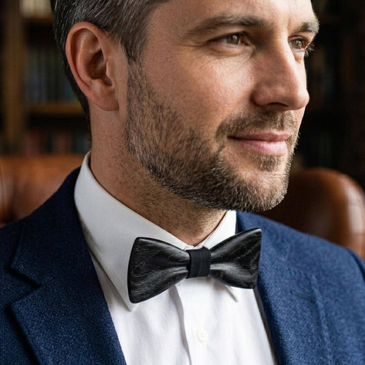 Black Wood Bow Tie For Men Personalized Wedding Accessory