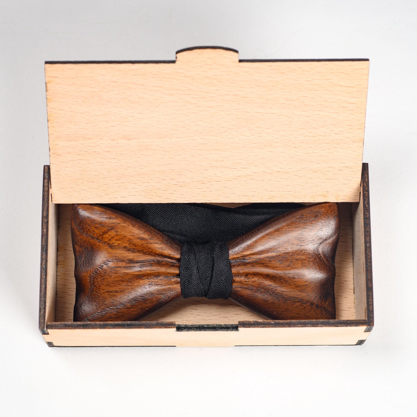 Handcrafted Oak Wood Bow Tie – Boho Wedding, Groomsmen Proposal, Fathers Day Gift