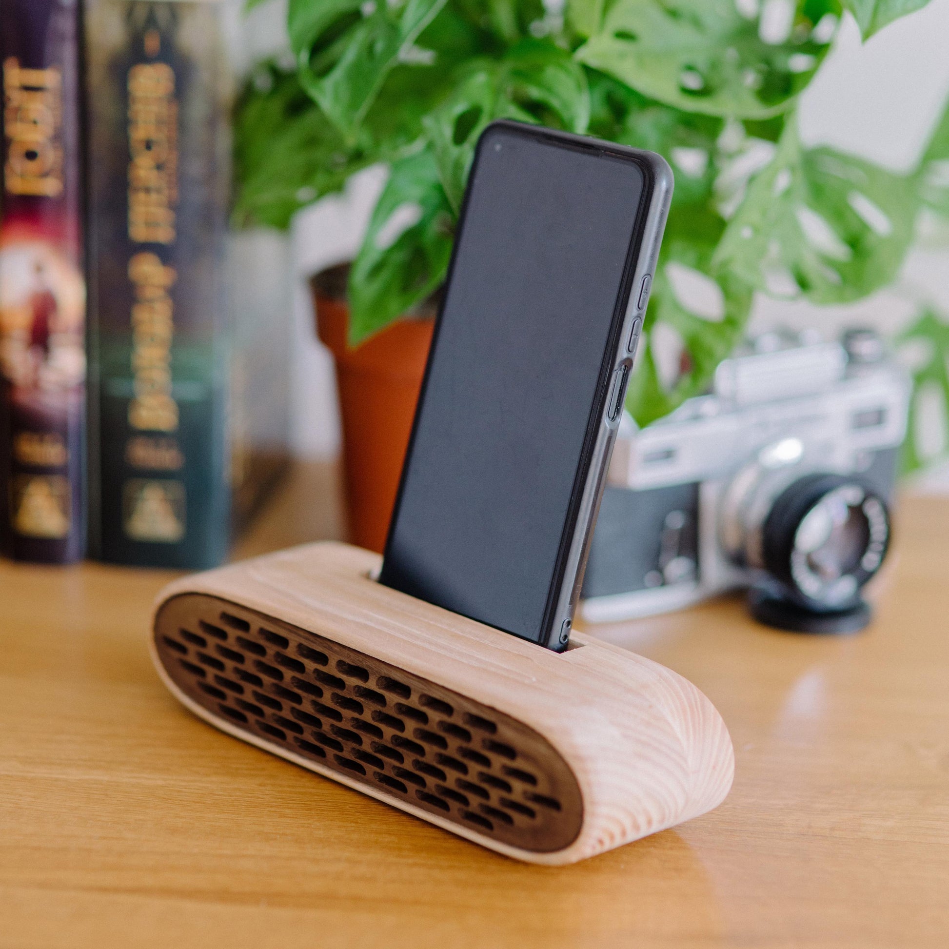 Handmade wooden phone dock – ideal retirement or housewarming gift