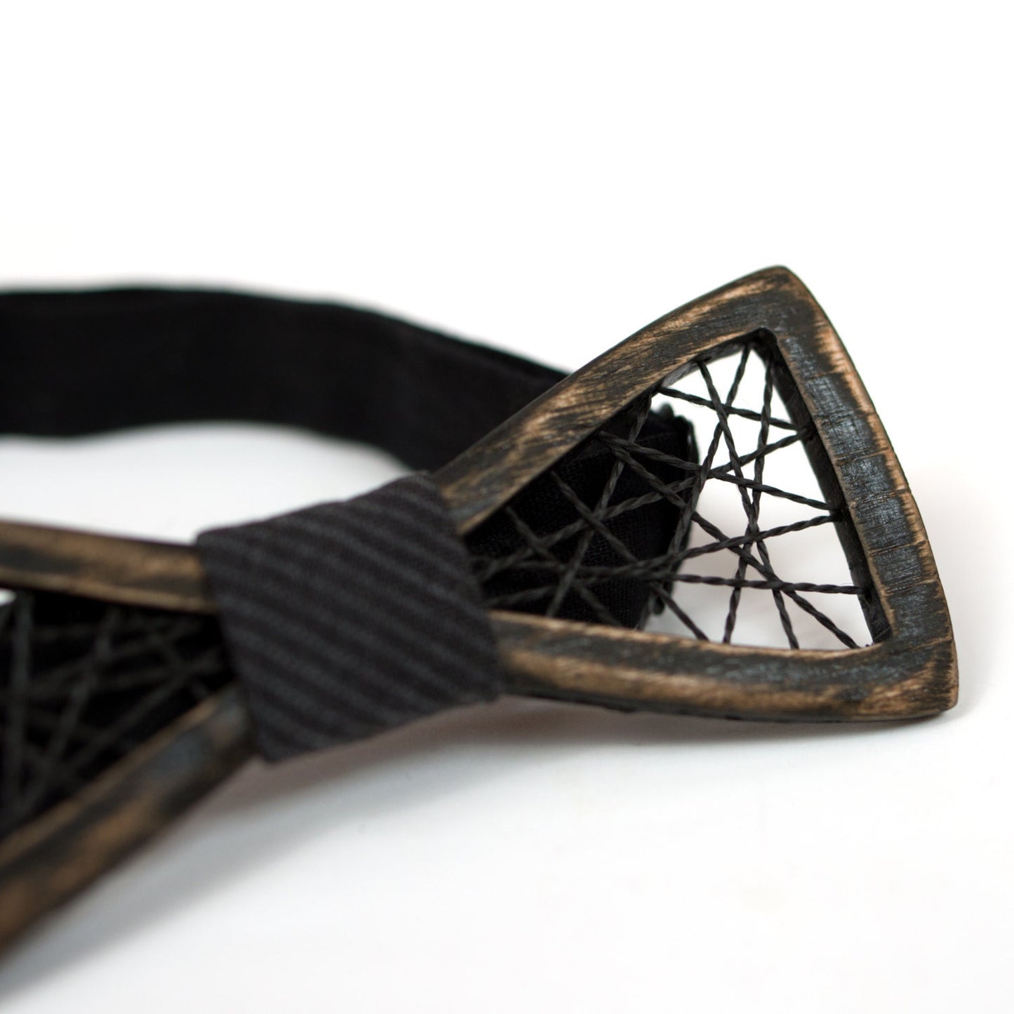 Ash & Walnut Wooden Bow Tie: Groomsmen Wedding Accessory