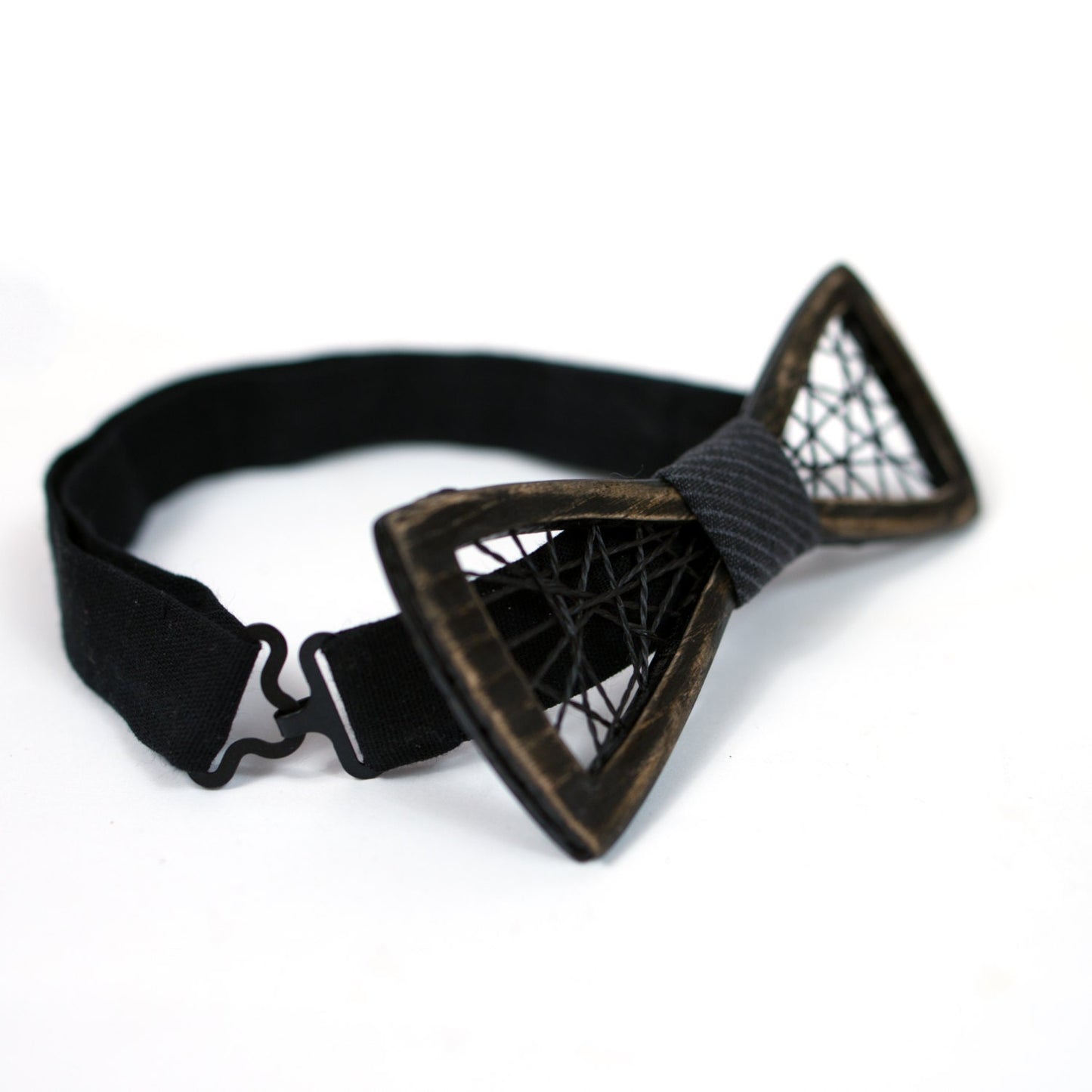 Ash & Walnut Wooden Bow Tie: Groomsmen Wedding Accessory