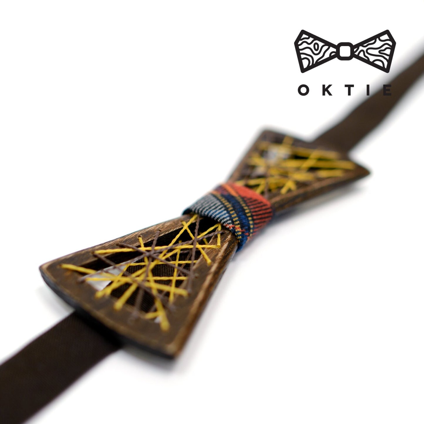 Handmade Wooden Bow Tie: Ash & Walnut, Groomsmen Gift