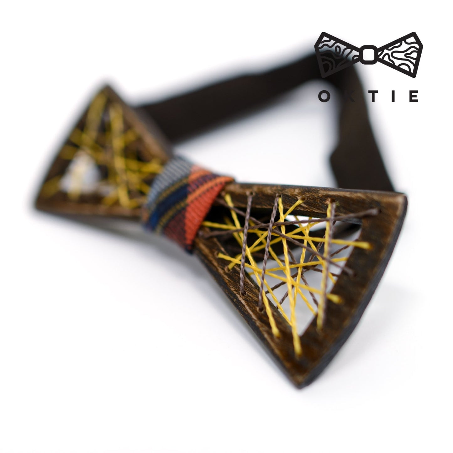 Handmade Wooden Bow Tie: Ash & Walnut, Groomsmen Gift