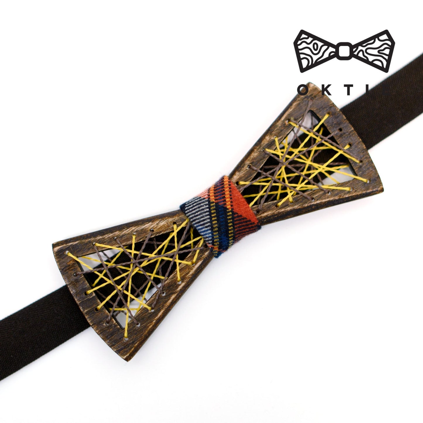 Handmade Wooden Bow Tie: Ash & Walnut, Groomsmen Gift